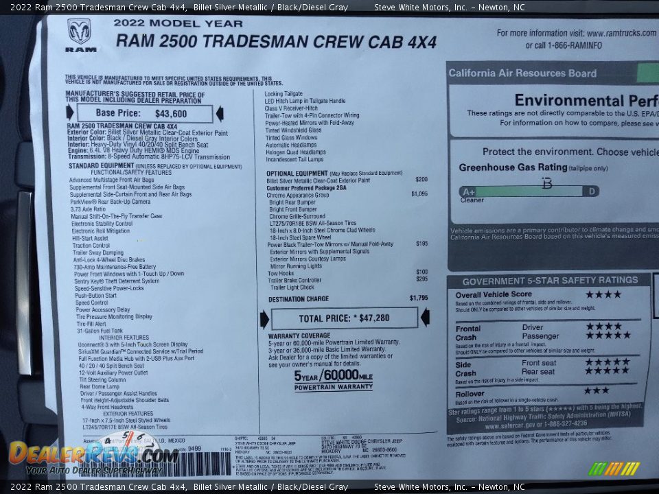 2022 Ram 2500 Tradesman Crew Cab 4x4 Billet Silver Metallic / Black/Diesel Gray Photo #26