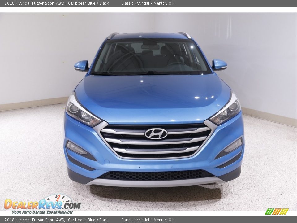 2018 Hyundai Tucson Sport AWD Caribbean Blue / Black Photo #2
