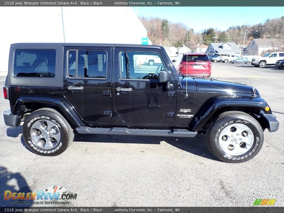 2018 Jeep Wrangler Unlimited Sahara 4x4 Black / Black Photo #2