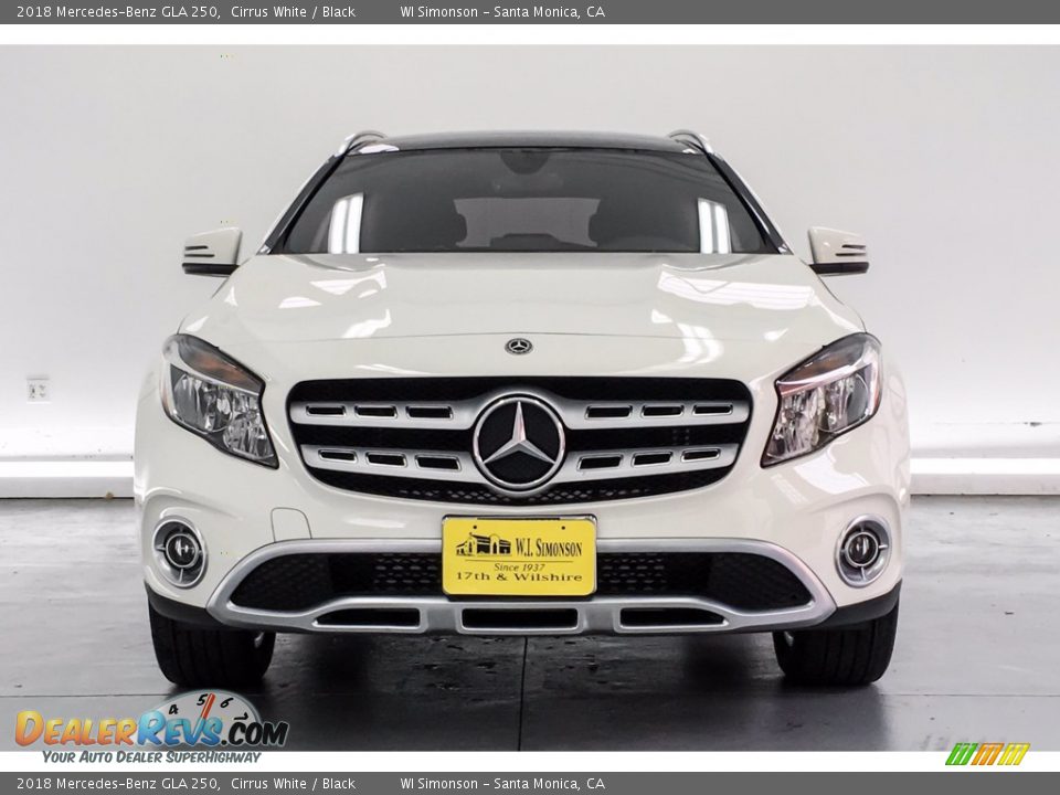 2018 Mercedes-Benz GLA 250 Cirrus White / Black Photo #2