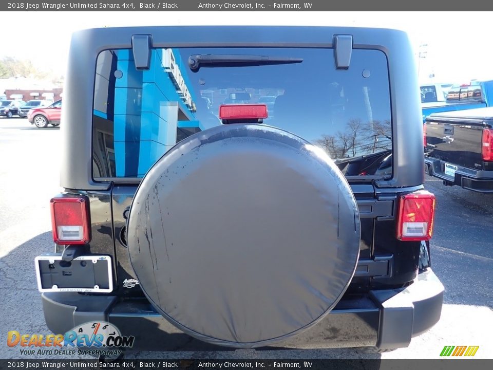 2018 Jeep Wrangler Unlimited Sahara 4x4 Black / Black Photo #4