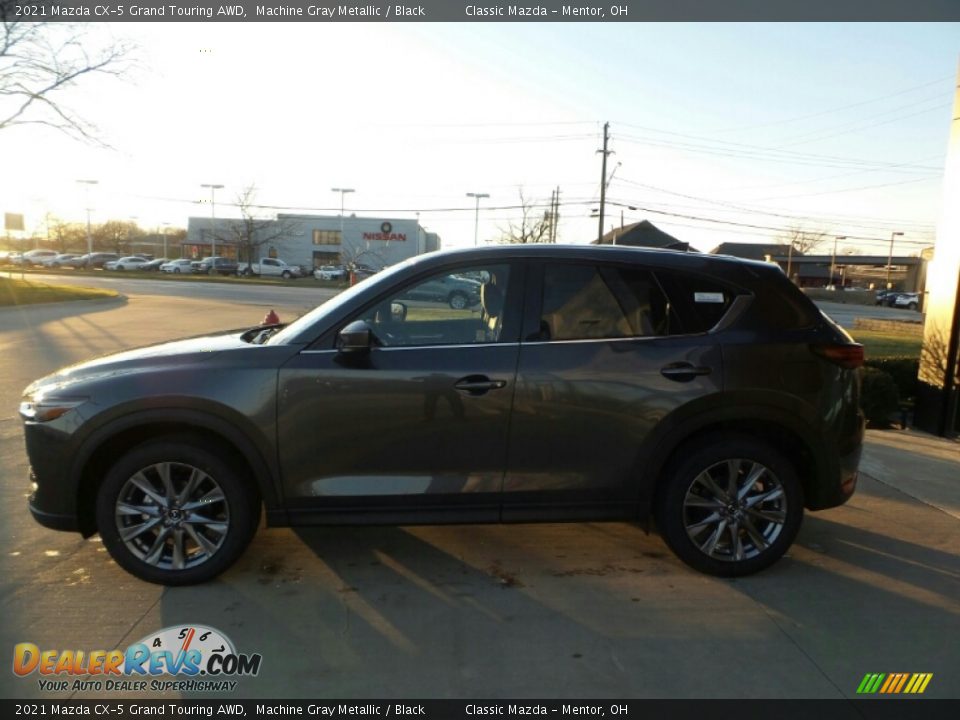 2021 Mazda CX-5 Grand Touring AWD Machine Gray Metallic / Black Photo #6