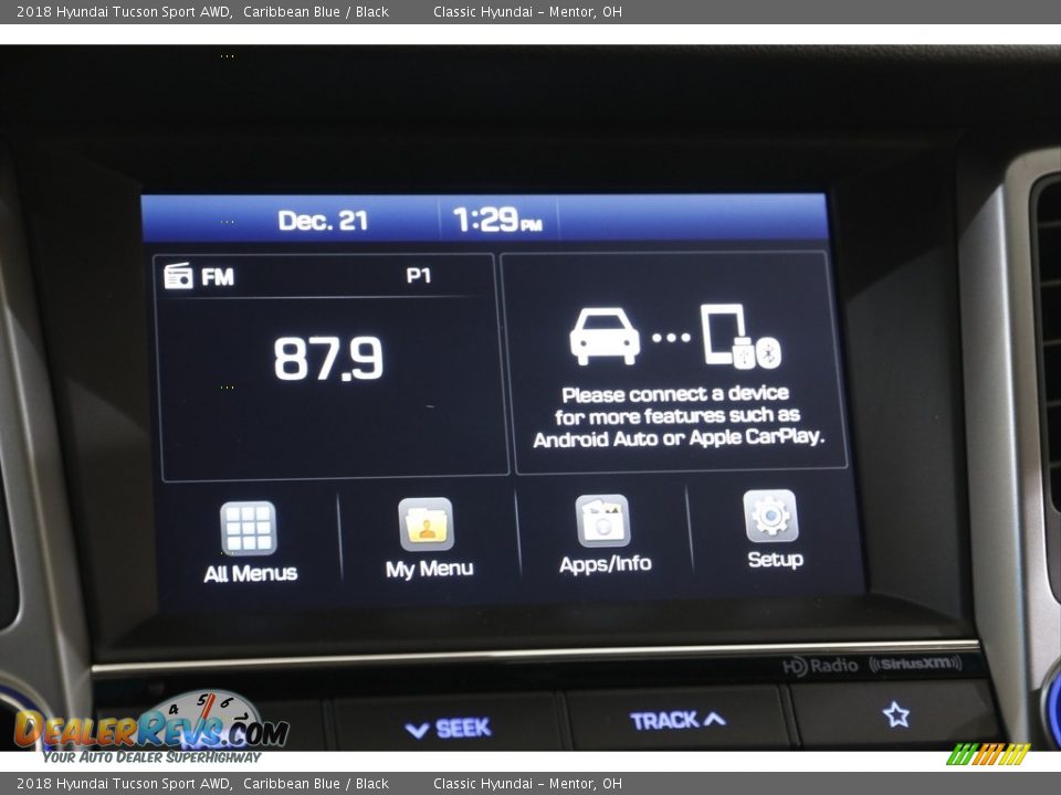 2018 Hyundai Tucson Sport AWD Caribbean Blue / Black Photo #10