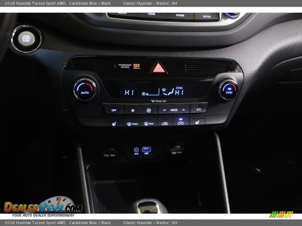 2018 Hyundai Tucson Sport AWD Caribbean Blue / Black Photo #12