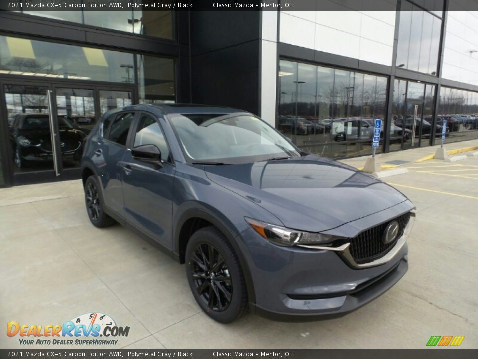 2021 Mazda CX-5 Carbon Edition AWD Polymetal Gray / Black Photo #1