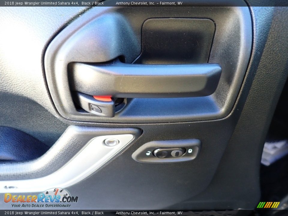 2018 Jeep Wrangler Unlimited Sahara 4x4 Black / Black Photo #14