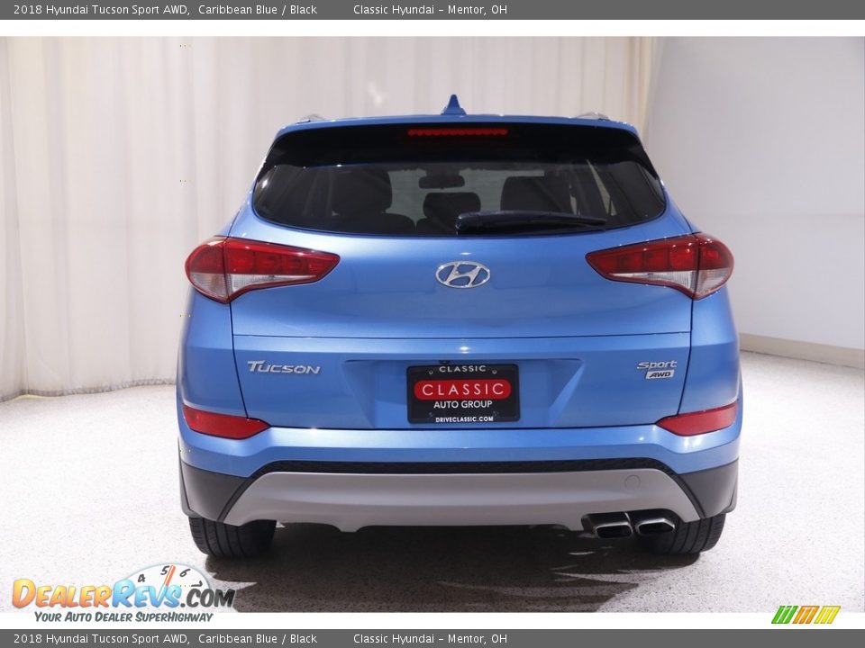 2018 Hyundai Tucson Sport AWD Caribbean Blue / Black Photo #17