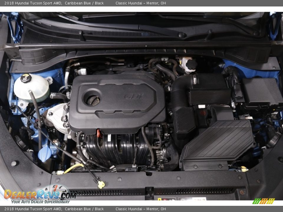 2018 Hyundai Tucson Sport AWD Caribbean Blue / Black Photo #18