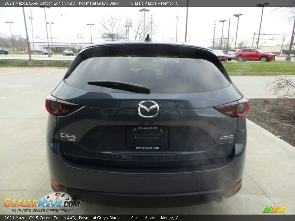 2021 Mazda CX-5 Carbon Edition AWD Polymetal Gray / Black Photo #5