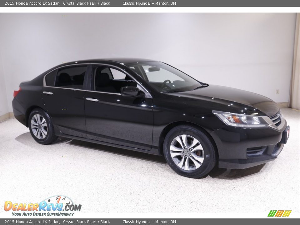 2015 Honda Accord LX Sedan Crystal Black Pearl / Black Photo #1