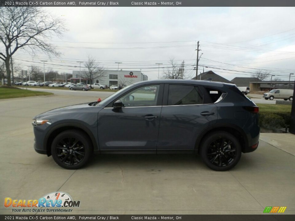 2021 Mazda CX-5 Carbon Edition AWD Polymetal Gray / Black Photo #6
