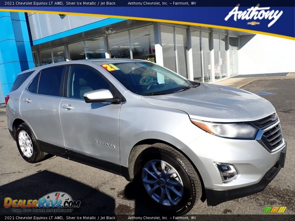 2021 Chevrolet Equinox LT AWD Silver Ice Metallic / Jet Black Photo #1