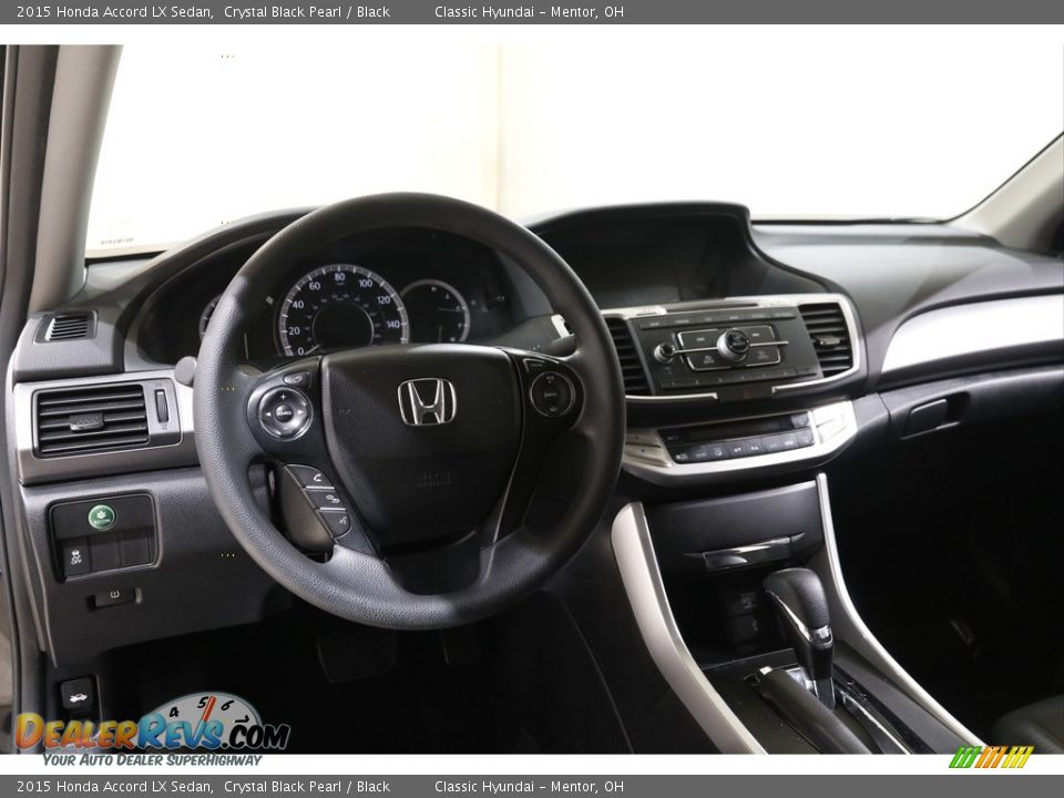 2015 Honda Accord LX Sedan Crystal Black Pearl / Black Photo #6