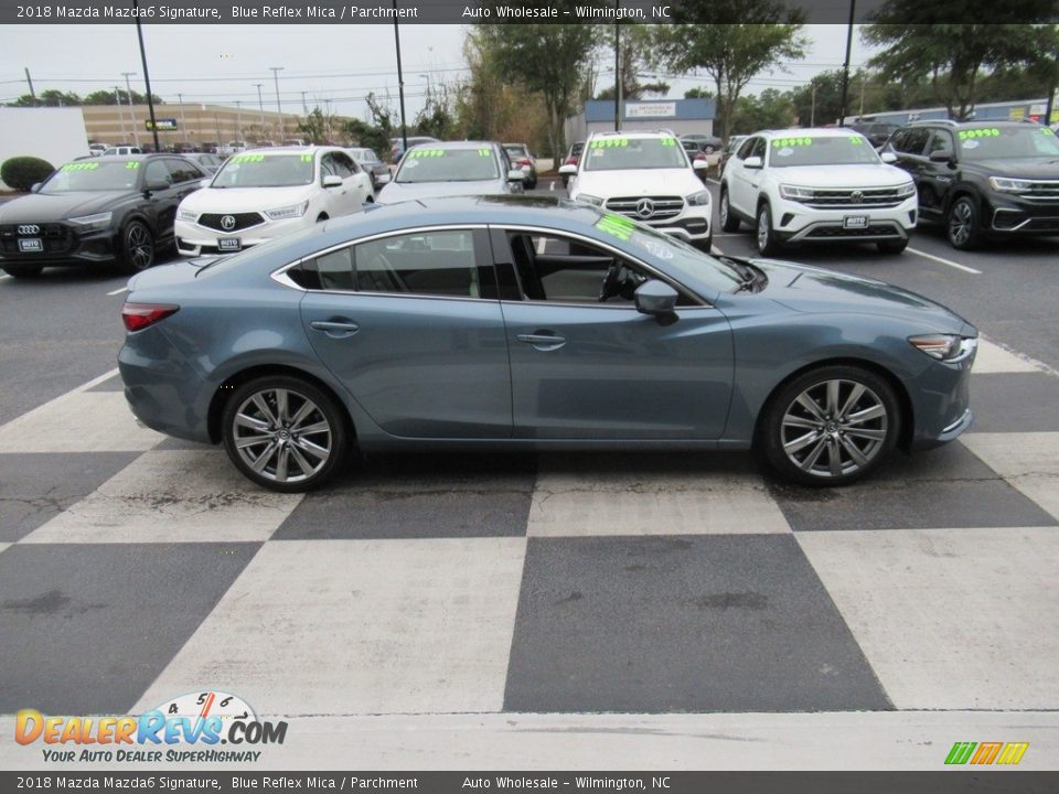 2018 Mazda Mazda6 Signature Blue Reflex Mica / Parchment Photo #3