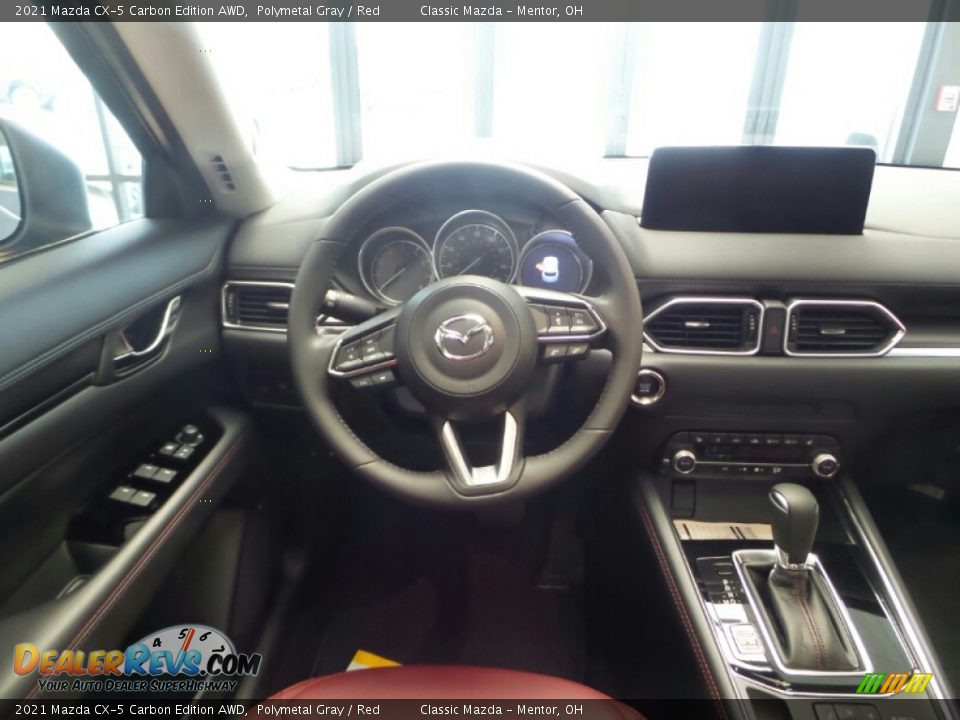 2021 Mazda CX-5 Carbon Edition AWD Polymetal Gray / Red Photo #4