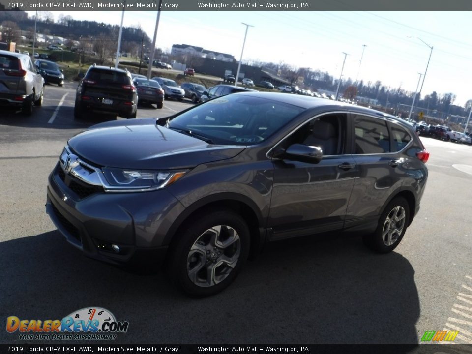 2019 Honda CR-V EX-L AWD Modern Steel Metallic / Gray Photo #6