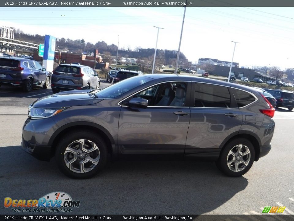 2019 Honda CR-V EX-L AWD Modern Steel Metallic / Gray Photo #7