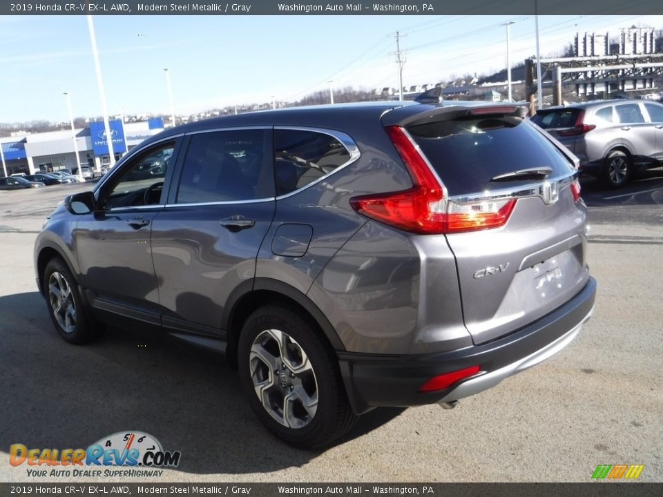 2019 Honda CR-V EX-L AWD Modern Steel Metallic / Gray Photo #8