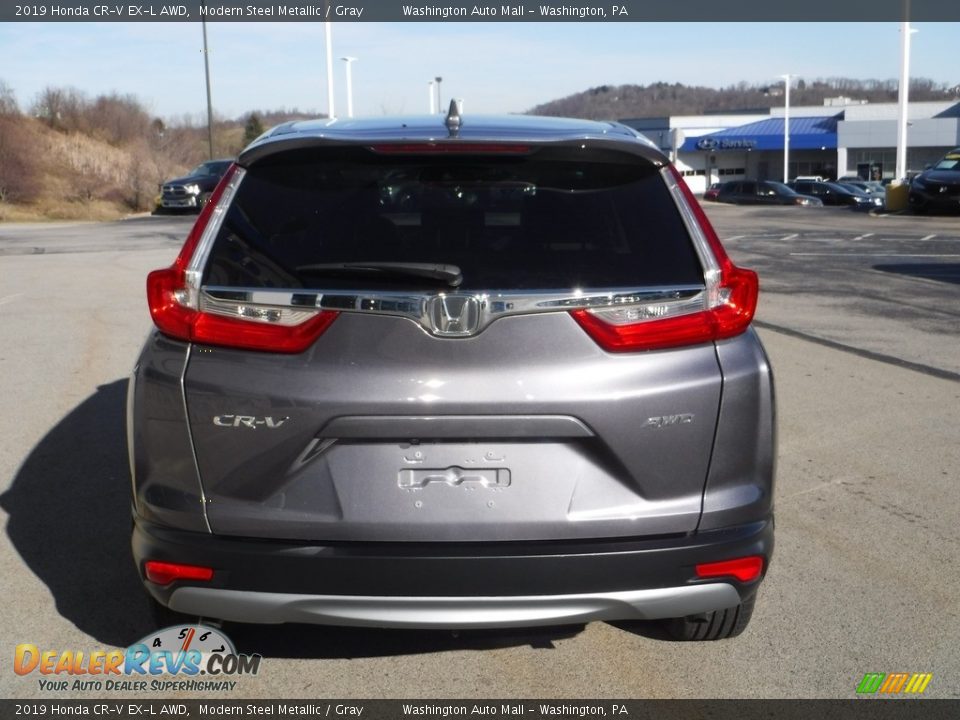 2019 Honda CR-V EX-L AWD Modern Steel Metallic / Gray Photo #9