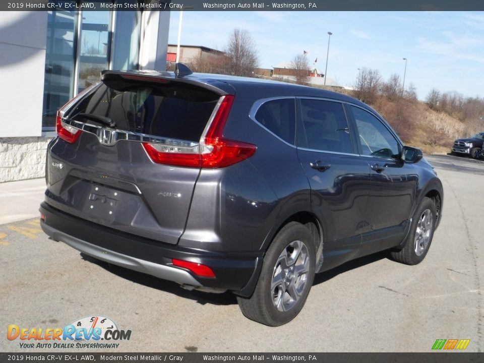 2019 Honda CR-V EX-L AWD Modern Steel Metallic / Gray Photo #10