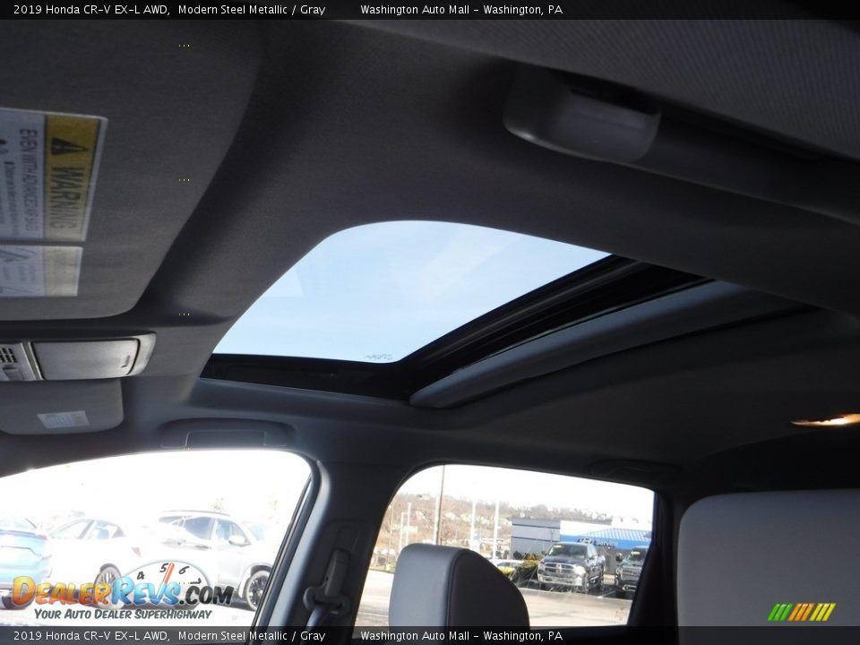 2019 Honda CR-V EX-L AWD Modern Steel Metallic / Gray Photo #12