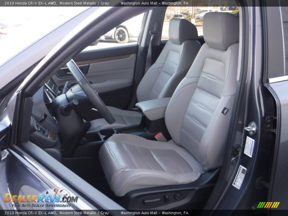 2019 Honda CR-V EX-L AWD Modern Steel Metallic / Gray Photo #16