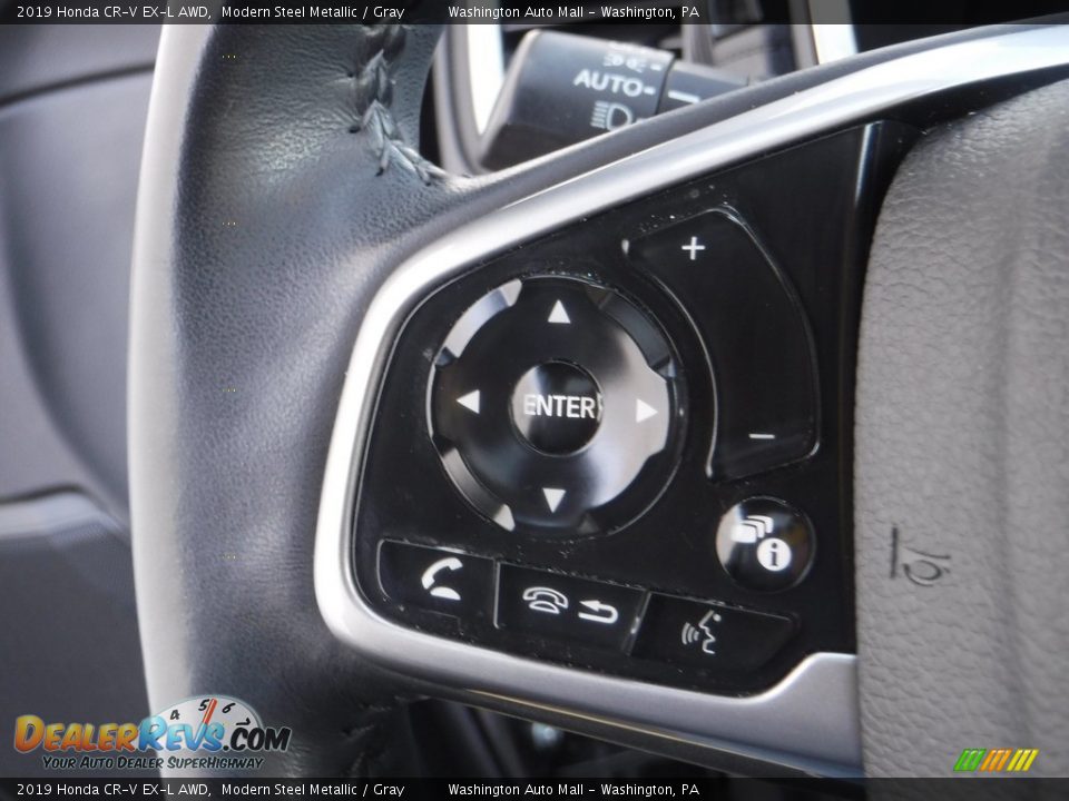 2019 Honda CR-V EX-L AWD Modern Steel Metallic / Gray Photo #20