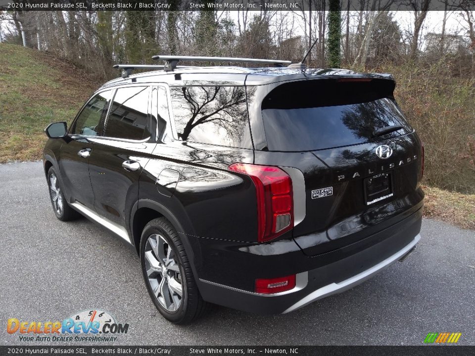 2020 Hyundai Palisade SEL Becketts Black / Black/Gray Photo #8