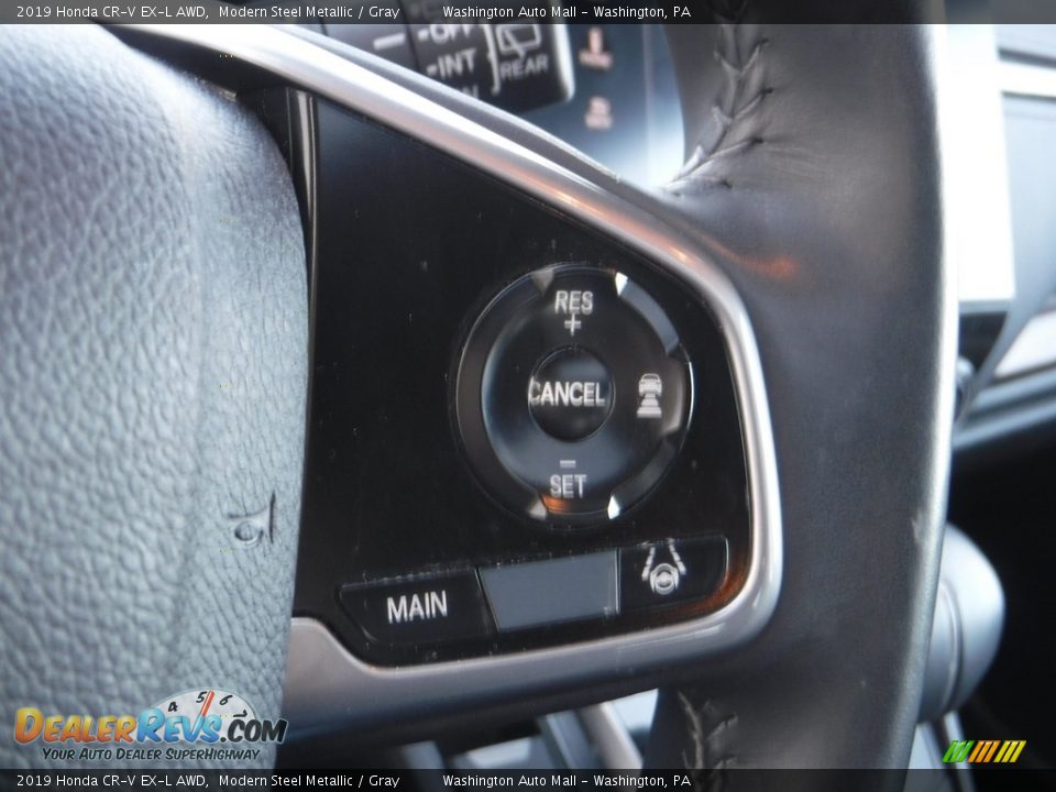 2019 Honda CR-V EX-L AWD Modern Steel Metallic / Gray Photo #21