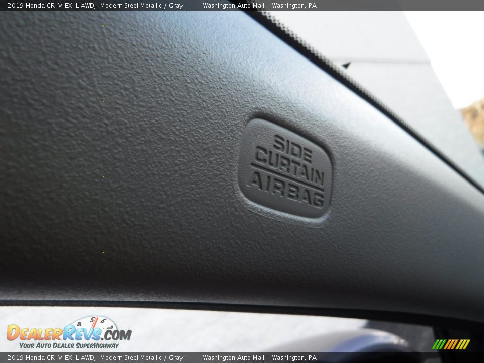 2019 Honda CR-V EX-L AWD Modern Steel Metallic / Gray Photo #23