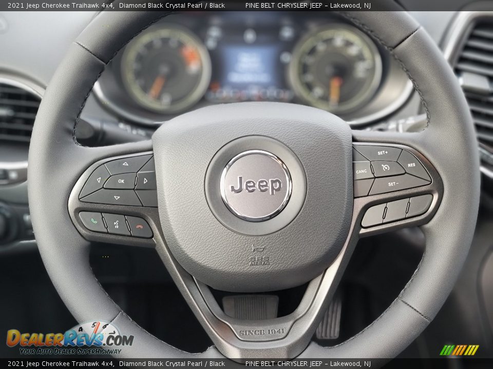 2021 Jeep Cherokee Traihawk 4x4 Steering Wheel Photo #10