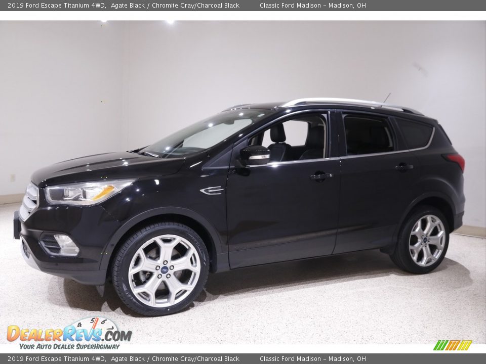 2019 Ford Escape Titanium 4WD Agate Black / Chromite Gray/Charcoal Black Photo #3