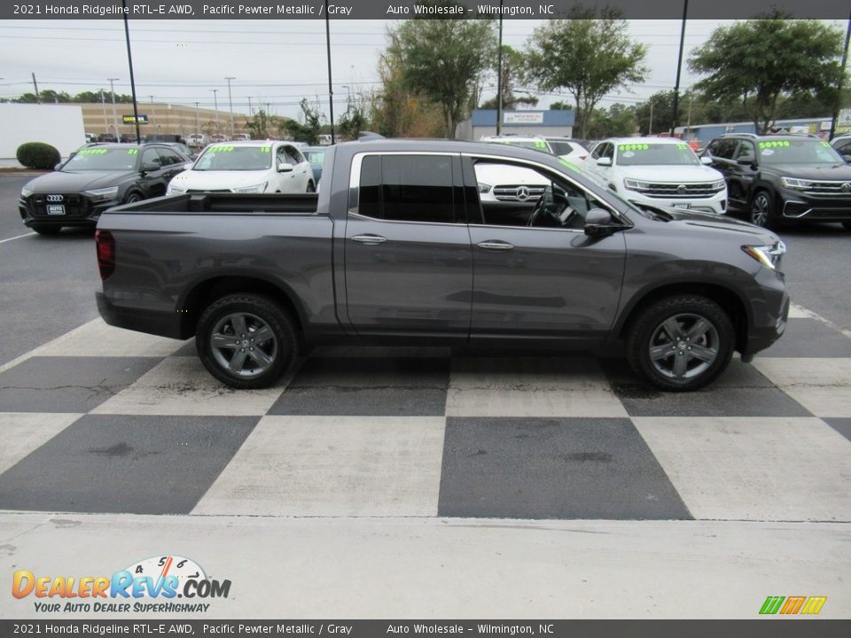 2021 Honda Ridgeline RTL-E AWD Pacific Pewter Metallic / Gray Photo #3