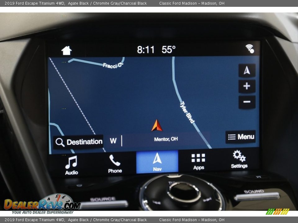 2019 Ford Escape Titanium 4WD Agate Black / Chromite Gray/Charcoal Black Photo #11