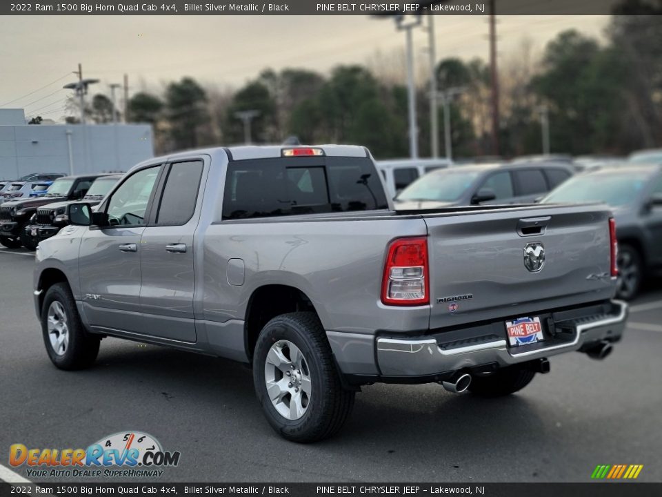 2022 Ram 1500 Big Horn Quad Cab 4x4 Billet Silver Metallic / Black Photo #6