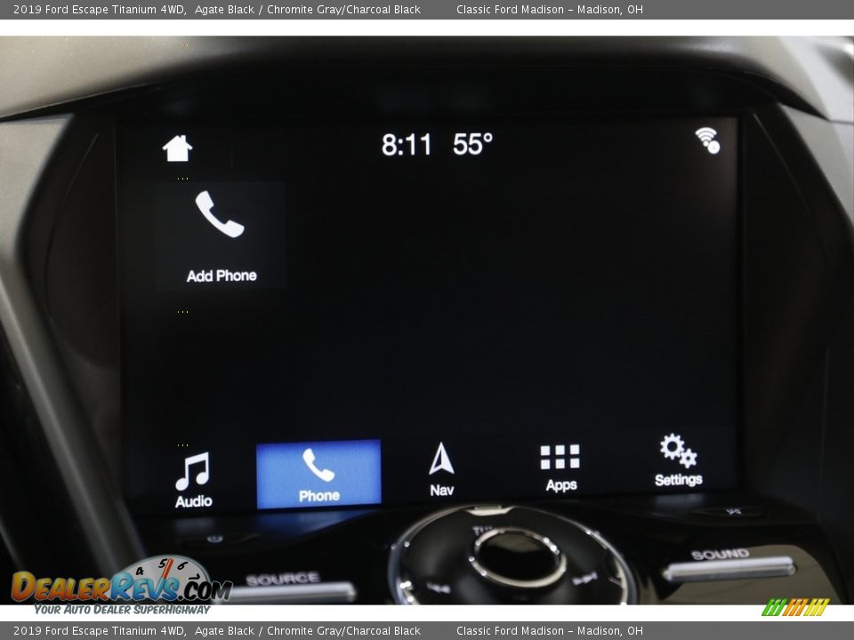 2019 Ford Escape Titanium 4WD Agate Black / Chromite Gray/Charcoal Black Photo #12