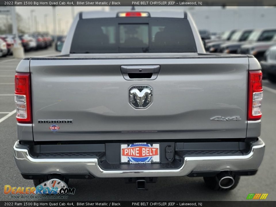 2022 Ram 1500 Big Horn Quad Cab 4x4 Billet Silver Metallic / Black Photo #7