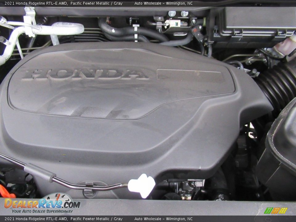 2021 Honda Ridgeline RTL-E AWD Pacific Pewter Metallic / Gray Photo #6