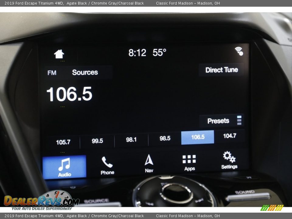 2019 Ford Escape Titanium 4WD Agate Black / Chromite Gray/Charcoal Black Photo #13