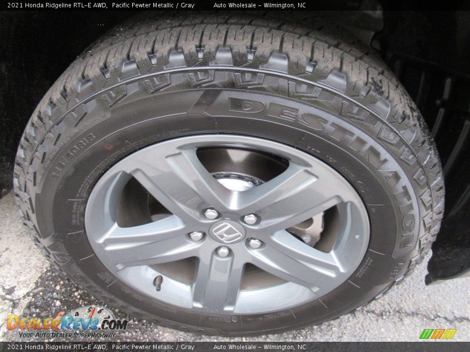 2021 Honda Ridgeline RTL-E AWD Pacific Pewter Metallic / Gray Photo #7
