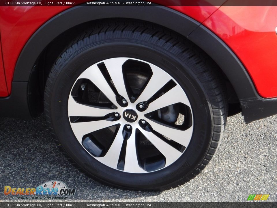 2012 Kia Sportage EX Signal Red / Black Photo #3