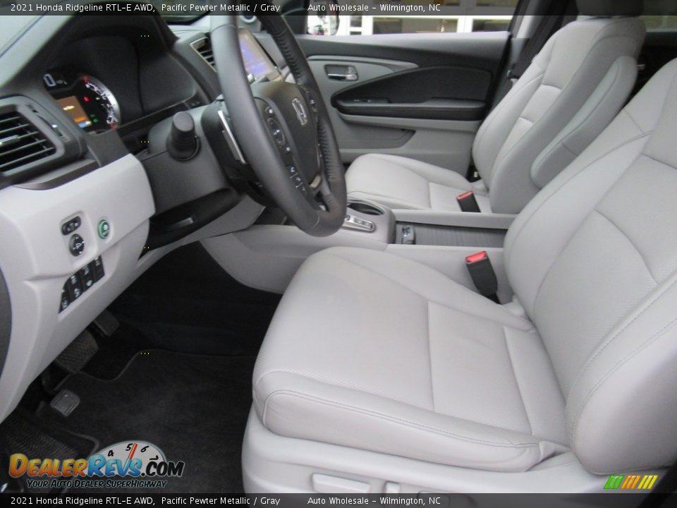 2021 Honda Ridgeline RTL-E AWD Pacific Pewter Metallic / Gray Photo #10