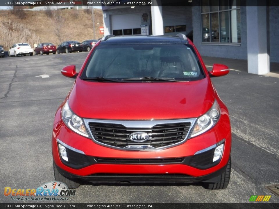 2012 Kia Sportage EX Signal Red / Black Photo #5