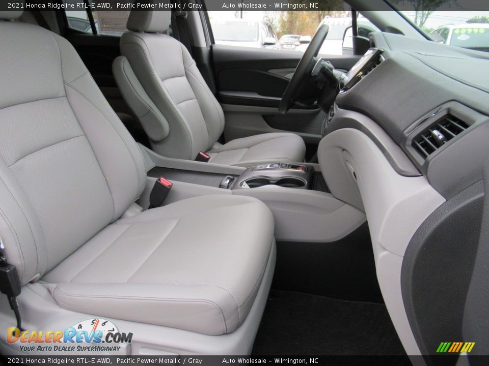 2021 Honda Ridgeline RTL-E AWD Pacific Pewter Metallic / Gray Photo #13