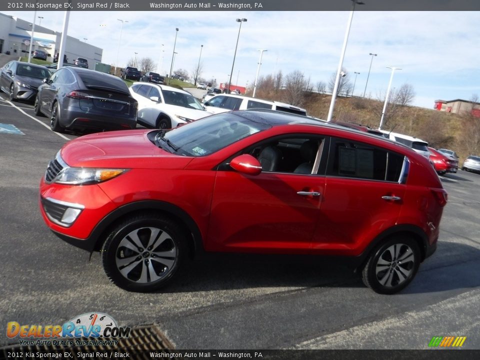 2012 Kia Sportage EX Signal Red / Black Photo #7