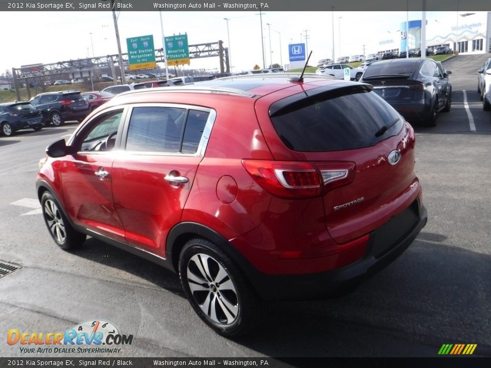 2012 Kia Sportage EX Signal Red / Black Photo #8