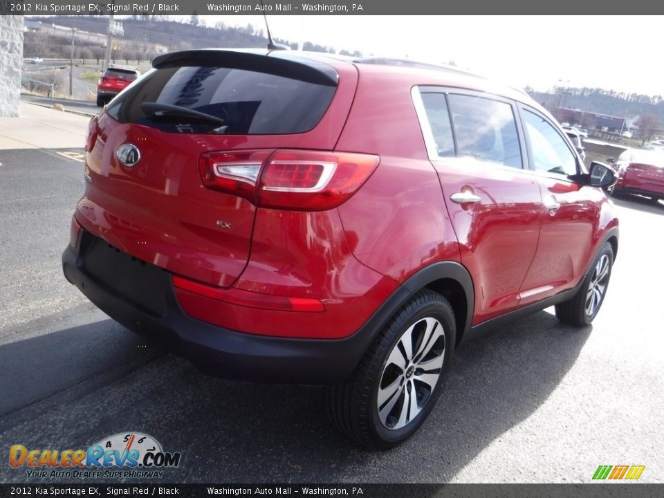 2012 Kia Sportage EX Signal Red / Black Photo #9