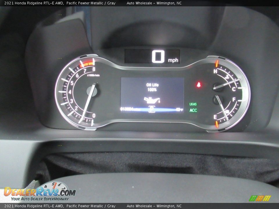 2021 Honda Ridgeline RTL-E AWD Pacific Pewter Metallic / Gray Photo #16