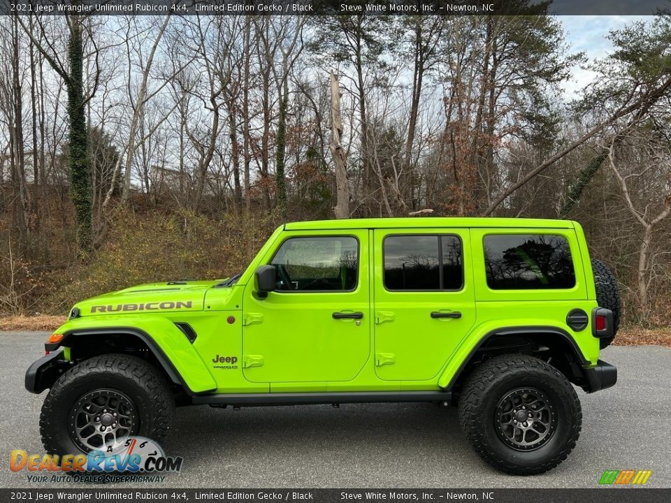2021 Jeep Wrangler Unlimited Rubicon 4x4 Limited Edition Gecko / Black Photo #1