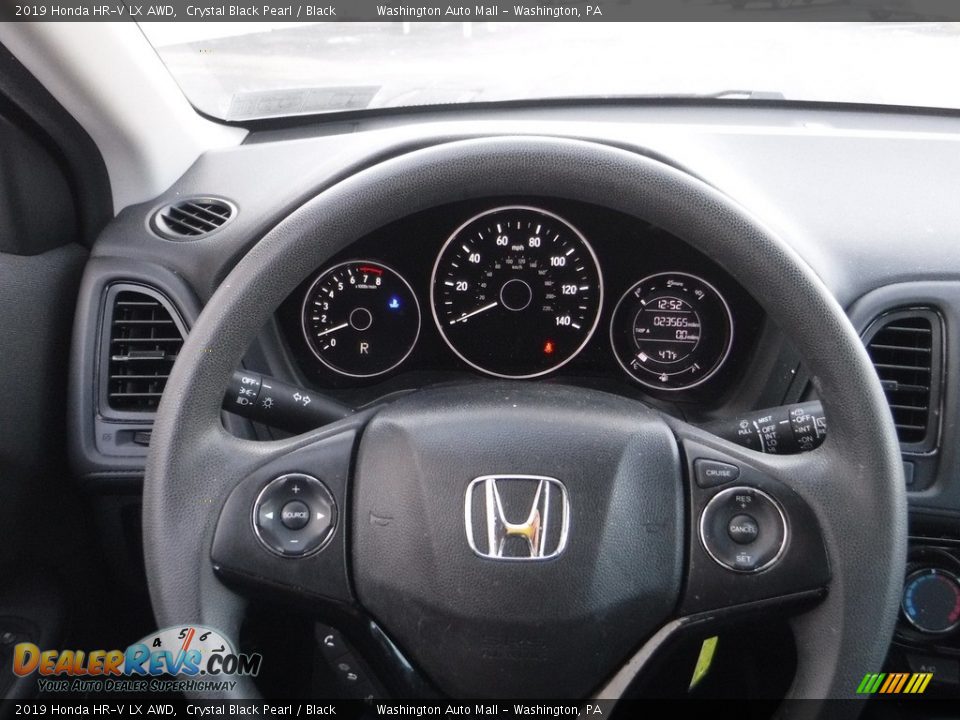 2019 Honda HR-V LX AWD Crystal Black Pearl / Black Photo #20